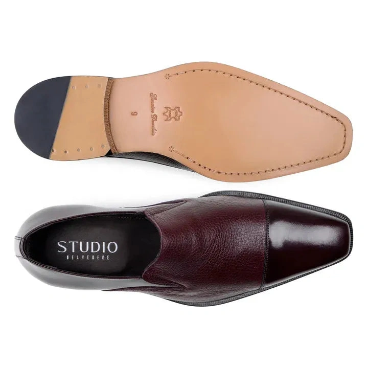 Belvedere Andreo: Burgundy Deerskin Dreams - Italian Style, American Cool.
