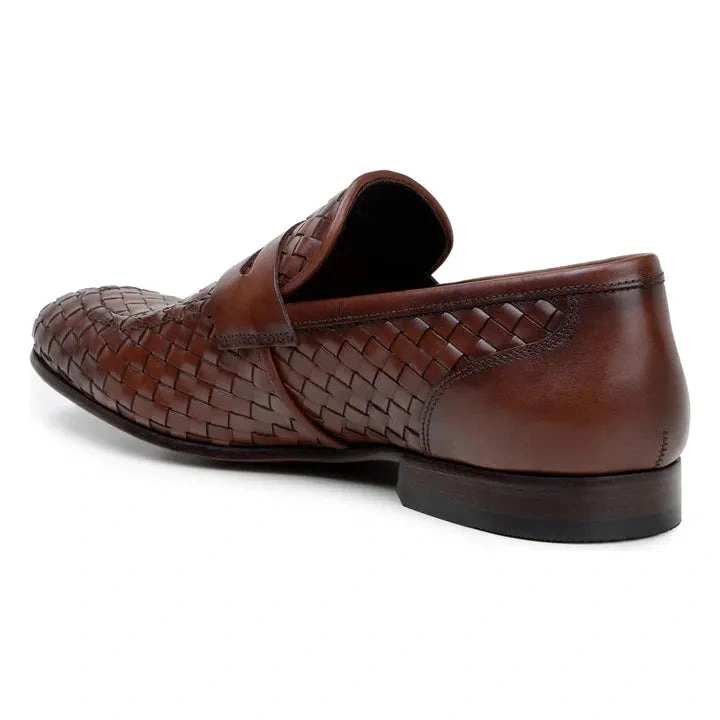 Belvedere Luca: Antique Tan Leather Penny Loafers—Effortless Style, Italian Craftsmanship.